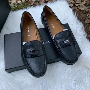 Coach Women's Black Penny Loafers Size 6